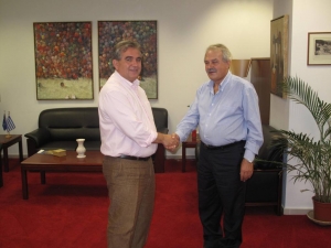 Συνάντηση Αποστολόπουλου με το Δήμαρχο Ανδρίτσαινας-Κρεστένων