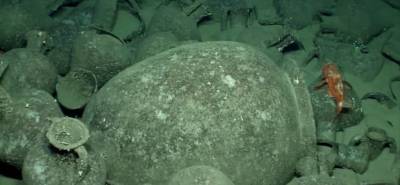 Εικόνες από το ναυάγιο που εντοπίστηκε στο στενό Κυθήρων – Νεάπολης