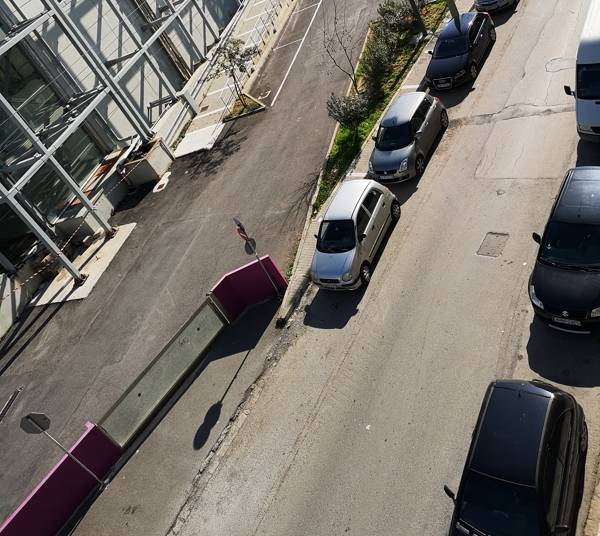 Το πάρκινγκ στο Μέγαρο Χορού Καλαμάτας