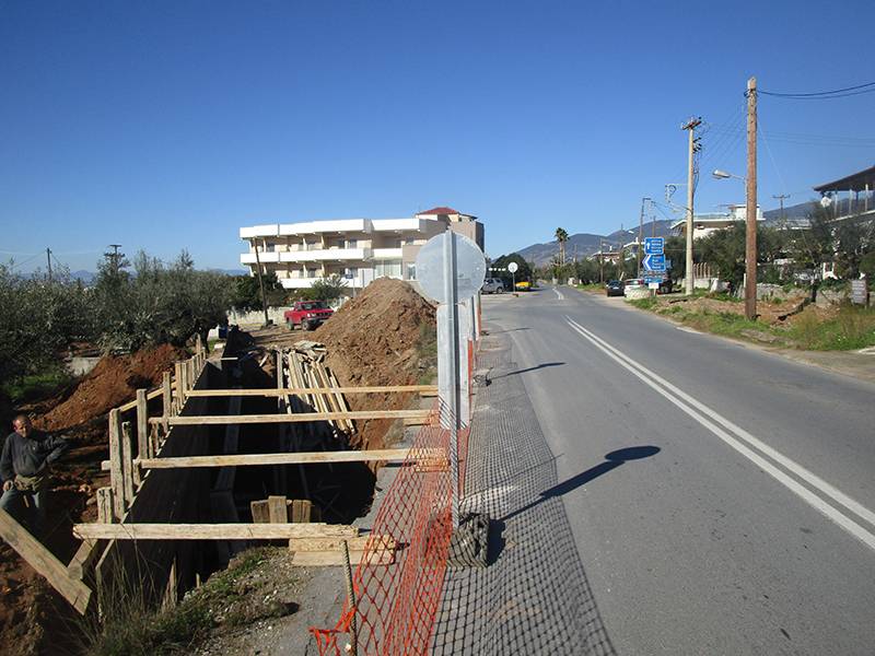 Επανεκκίνησαν οι εργασίες του κόμβου στο “Φωτεινή”