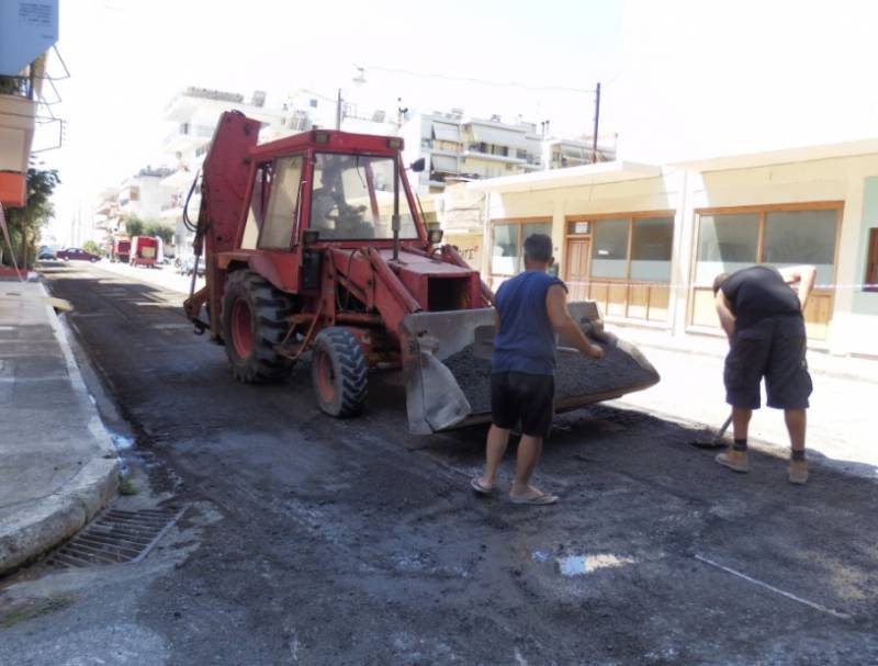 Αρχισαν ξανά οι ασφαλτοστρώσεις στην Καλαμάτα