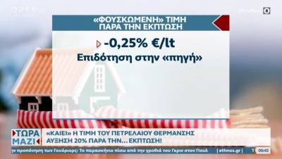 «Καίει» η τιμή του πετρελαίου θέρμανσης - Αύξηση 20% παρά την έκπτωση (Βίντεο)