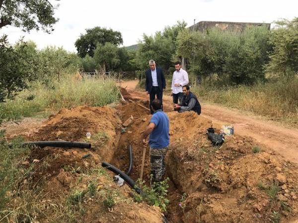 Εργασίες αντικατάστασης των αμιαντοσωλήνων στο Μεσοπόταμο του Δήμου Πύλου - Νέστορος