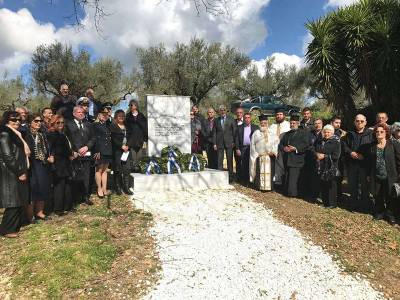 Μεσσηνία: Αποκαλυπτήρια μνημείου πεσόντων στη μάχη της Σχοινόλακκας