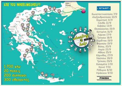 «Wheeling2help ΙΙ»: Η Καλαμάτα σταθμός ποδηλατών ευαισθητοποίησης για την αναπηρία