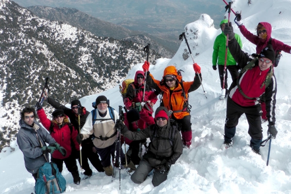 Ανάβαση του ΕΟΣ Καλαμάτας στον Κτενιά