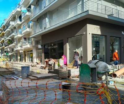 Επανεκκίνησαν τα έργα στο κέντρο της Καλαμάτας