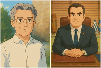 Πρόσωπα της Μεσσηνίας σε Ghibli Style - Από την Αυτοδιοίκηση μέχρι την Μαύρη Θύελλα (φωτογραφίες)