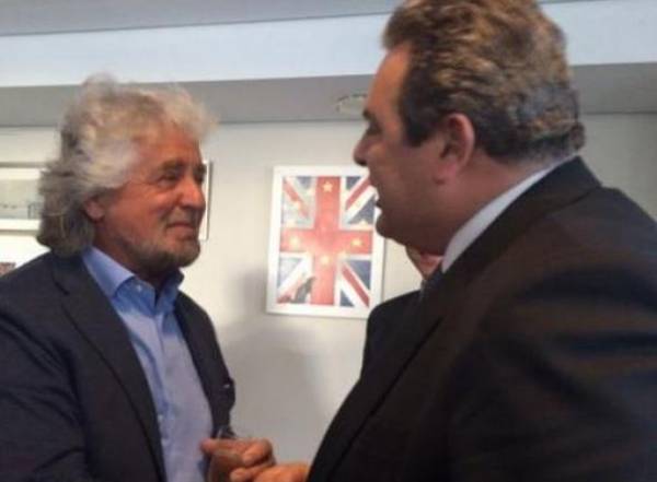 Ο Καμμένος συναντήθηκε με τον Μπέπε Γκρίλο