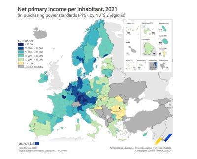 Eurostat: Χαμηλή η αγοραστική δύναμη των Πελοποννήσιων