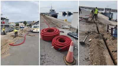 Σύγχρονα πίλαρ ηλεκτροδότησης και υδροδότησης σκαφών στο Λιμάνι