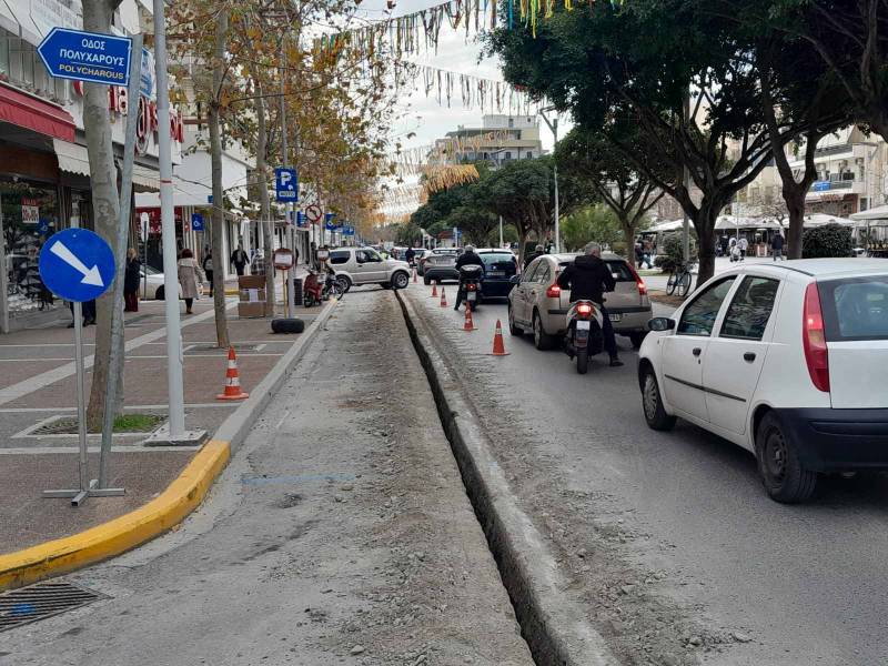 Κυκλοφοριακές ρυθμίσεις λόγω έργων στην Αριστομένους - Ξεκινά η αντικατάσταση του δικτύου ύδρευσης