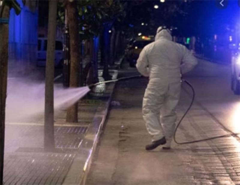 Απολυμάνσεις σε κεντρικά σημεία των Φιλιατρών