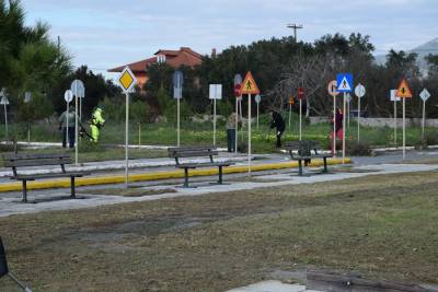 Συντήρηση και αναβάθμιση στο Πάρκο Κυκλοφοριακής Αγωγής Καλαμάτας