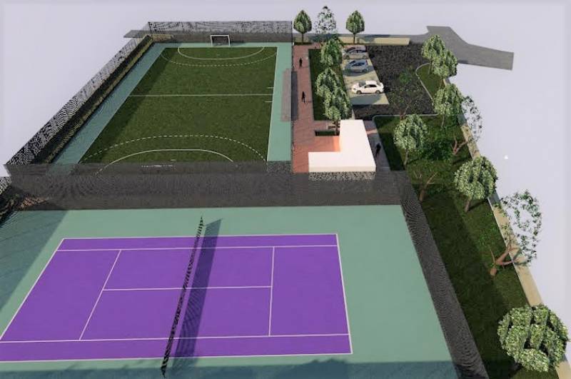 Μελέτη για γήπεδα τένις και ποδοσφαίρου 5x5 στα Αρφαρά