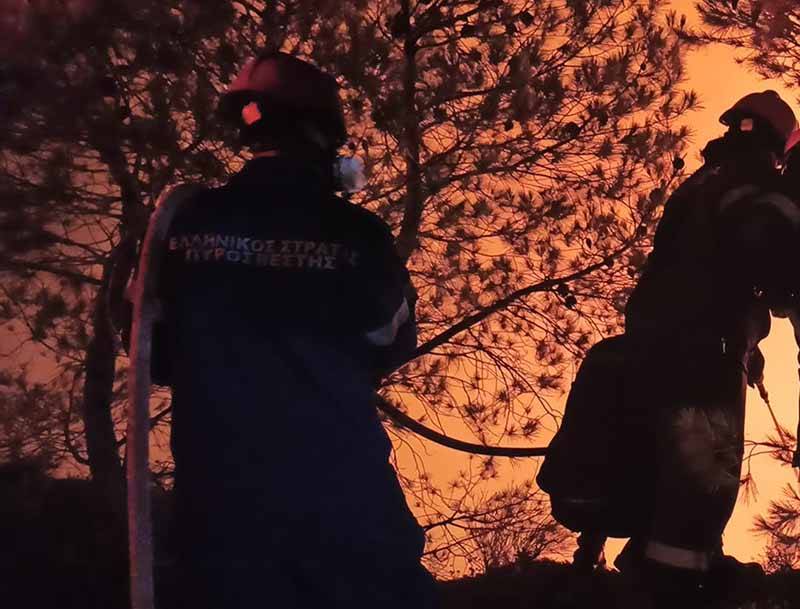 Πυρκαγιές: Καλύτερη η εικόνα σε Κουβαρά, Κερατέα και Λουτράκι