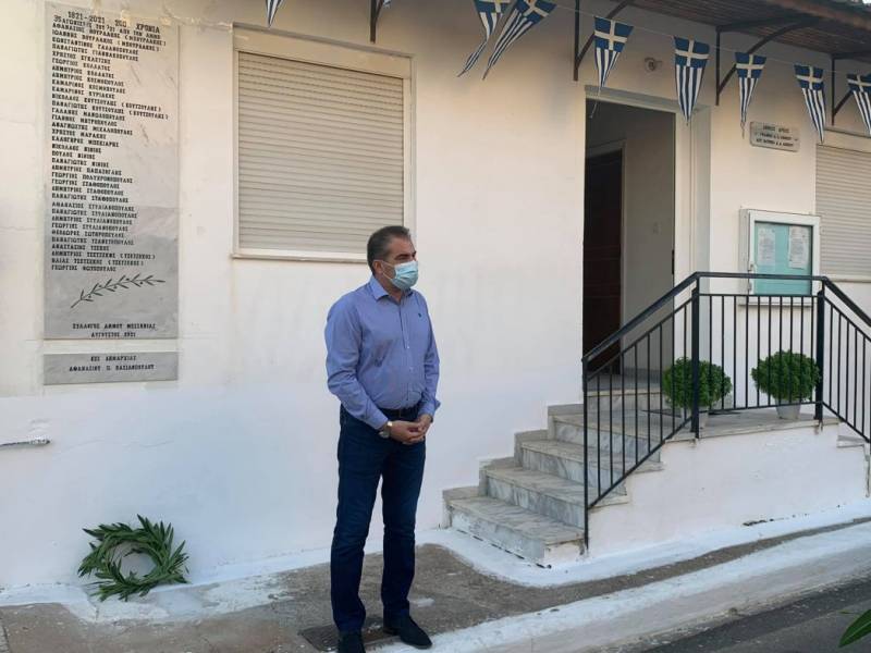 Αναθηματική πλάκα 35 αγωνιστών στον Άμμο