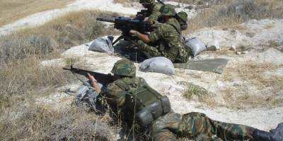 Ασκηση στο πεδίο βολής Καλαμάτας