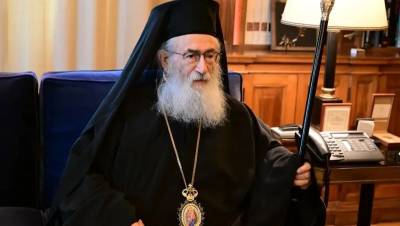 Παραίτηση του Αρχιεπισκόπου Δαμιανού από τη θέση του ηγουμένου της Μονής Σινά