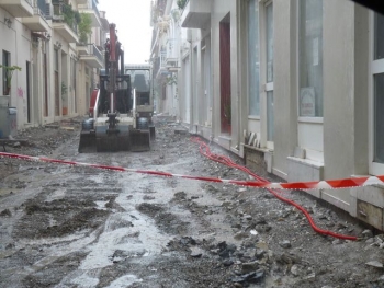 Αποχετεύσεις στο   Ιστορικό Κέντρο