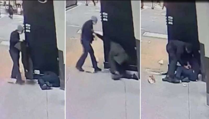 Νέα Υόρκη: Πήγε να σκεπάσει με παλτό άστεγο και τον λήστεψε (Βίντεο)