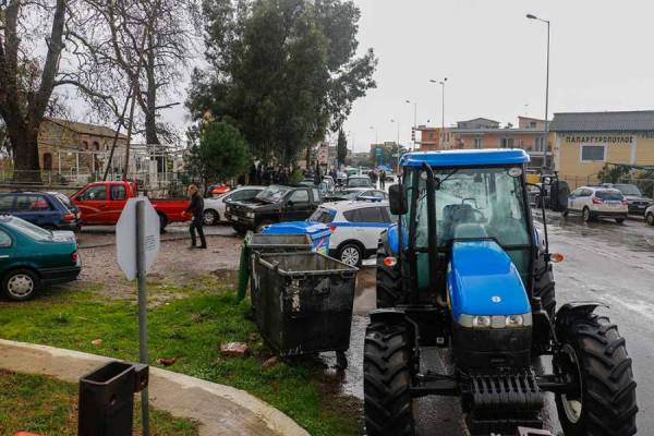Τρακτέρ τη Δευτέρα στον σταθμό της Μεσσήνης