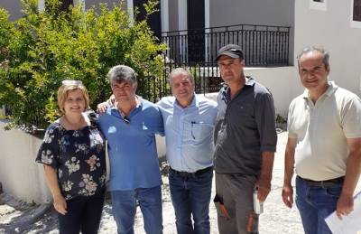 Ο Καρβέλας στην έναρξη έργων ύδρευσης Μεθώνης και Πετροχωρίου