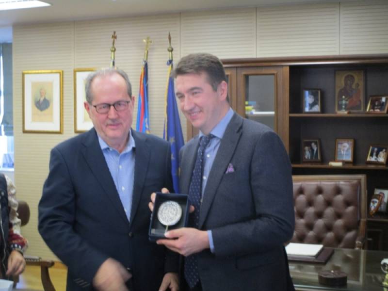 Σύναντηση Νίκα με Σπασόγιεβιτς: Στο επίκεντρο η αδελφοποίηση της Καλαμάτας με πόλη της Σερβίας