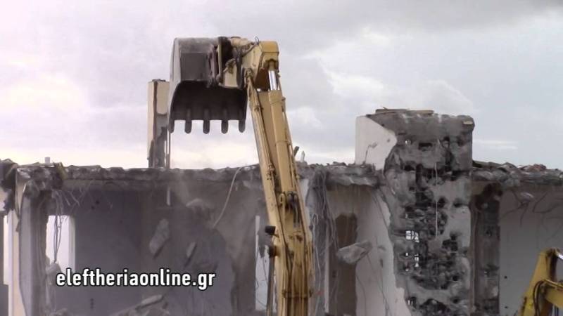 Κατεδάφιση κτίσματος στον Άγιο Φλώρο