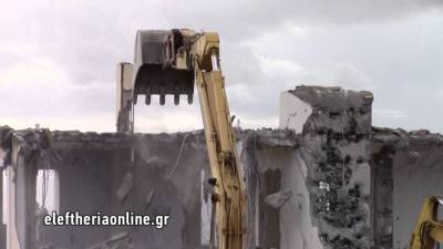 Κατεδάφιση κτίσματος στον Άγιο Φλώρο