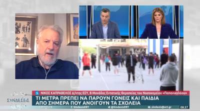 Καπραβέλος: Καλύτερα μια παράταση παρά μια έκρηξη των ιώσεων (Βίντεο)