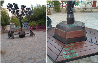 “Εξυπνο” δέντρο, μηχανάκια και επιγραφές…