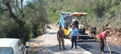 Ασφαλτοστρώσεις δρόμων στη Νέδουσα