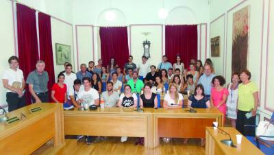 Ομογενείς φοιτητές στο Δημαρχείο Καλαμάτας