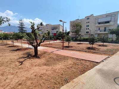 Καλαμάτα: Ολοκληρώνεται το πάρκο τσέπης στη Χρυσανθέμων