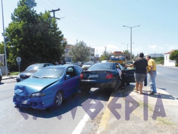 Τροχαίο στη Νέα Είσοδο 