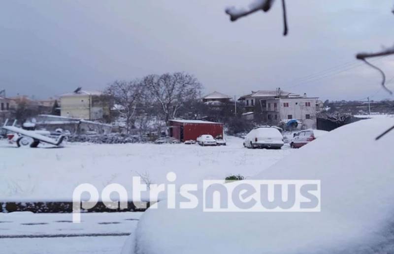Κακοκαιρία Λέανδρος: Χιόνια και τσουχτερό κρύο στα Ορεινά της Ηλείας (Φωτογραφίες)