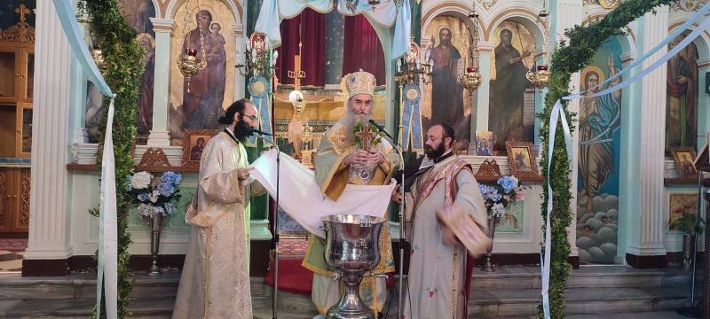 Αγιασμός των Υδάτων στον ναό Ευαγγελισμού της Θεοτόκου στην Κυπαρισσία (βίντεο)