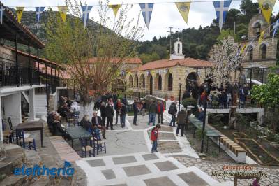 Μεσσηνία: Με λαμπρότητα ο εορτασμός στη Μονή Αγίου Γεωργίου του Πεταλωτή στα Αλτομιρά (φωτο)