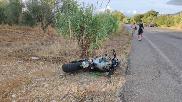 Τροχαίο με τραυματισμό στην εθνική οδό Κυπαρισσίας - Φιλιατρών
