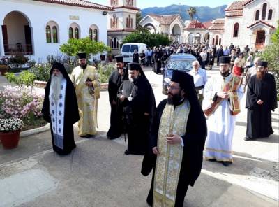 Καλαμάτα: Τελέστηκε η εξόδιος ακολουθία της ηγουμένης Μ. Προφήτου Ιωήλ