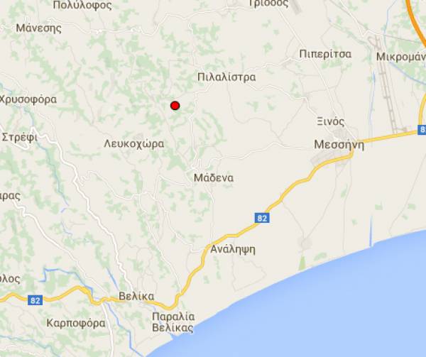 Σεισμός λίγα χιλιόμετρα έξω από τη Μεσσήνη