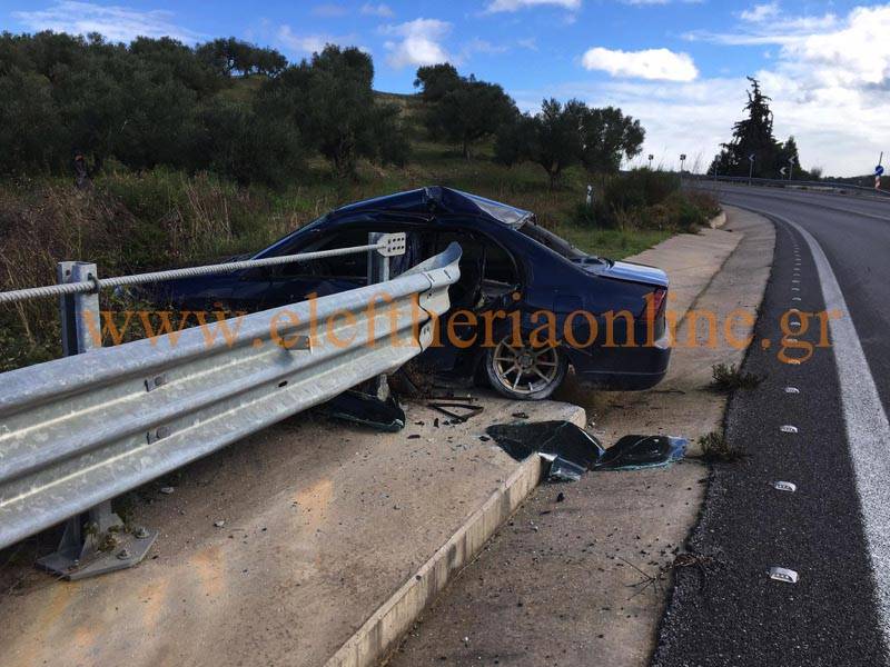 Μεσσηνία: Τροχαίο με δύο τραυματίες στην ΕΟ Καλό Νερό - Τσακώνα