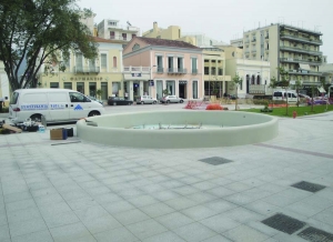 Στο πλαίσιο της ανάπλασης: Σιντριβάνι από σήμερα στην κεντρική πλατεία