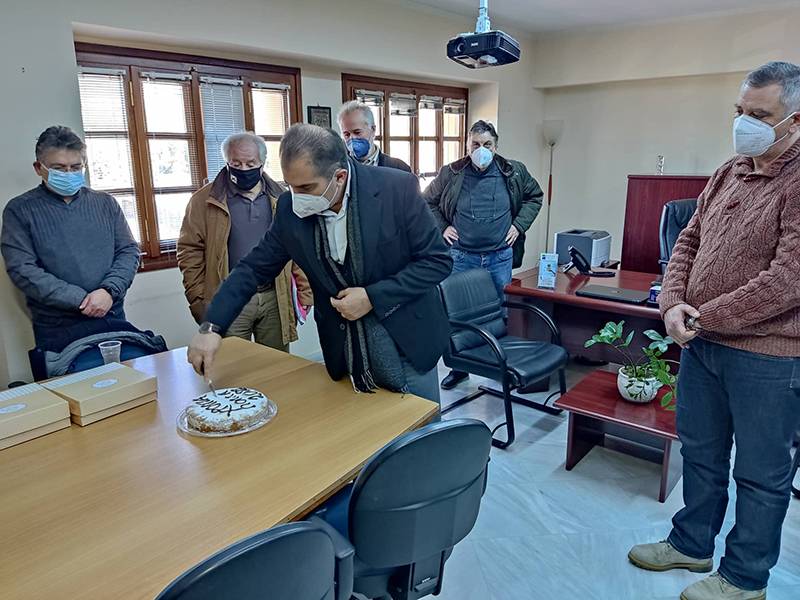 Εκοψαν πίτα στην ΔΕΥΑ Καλαμάτας