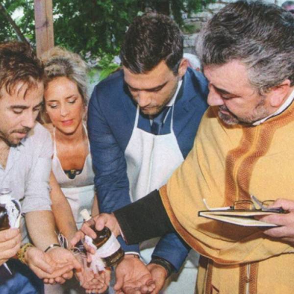 Ο Θανάσης Τσαλταμπάσης  νονός στην Καλαμάτα