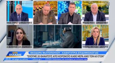 Ψαλτοπούλου: Έχουμε 20 θανάτους από κορoνοϊό κάθε μέρα άνω των 60 ετών (Βίντεο)