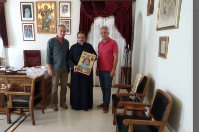 Η Παναγία Πεταλιδιώτισσα στην αίθουσα του Δημοτικού Συμβουλίου Καλαμάτας