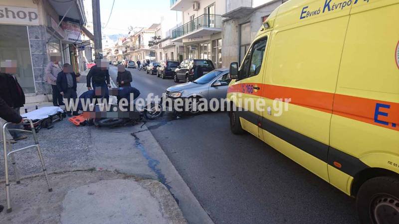 Καλαμάτα: Τροχαίο με τραυματισμό στην οδό Παλαιολόγου