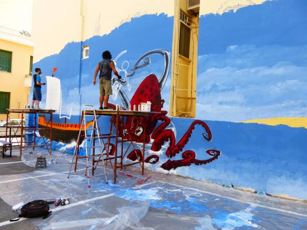 Το 1ο GRAFfest έδωσε χρώμα στο κέντρο της Καλαμάτας (φωτογραφίες)